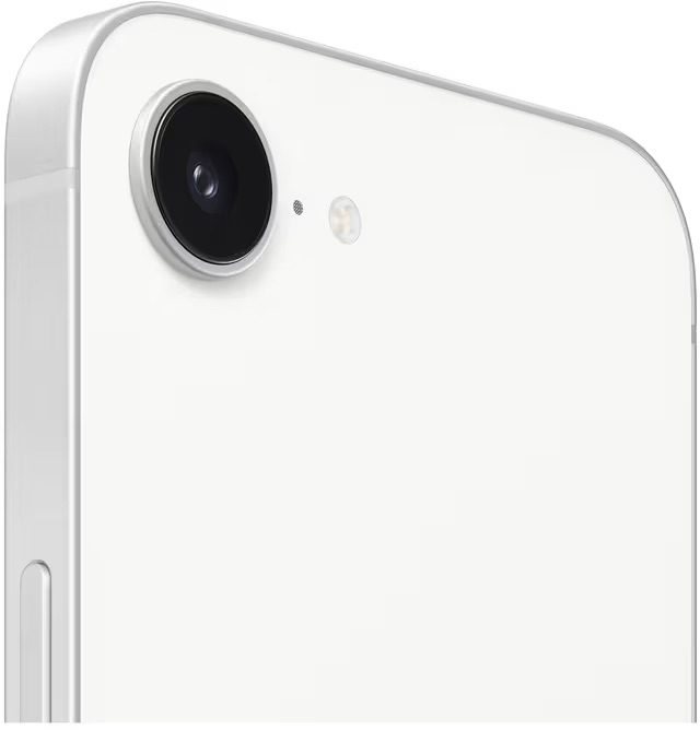 Lähikuva iPhone 16e:n edistyneestä kamerajärjestelmästä