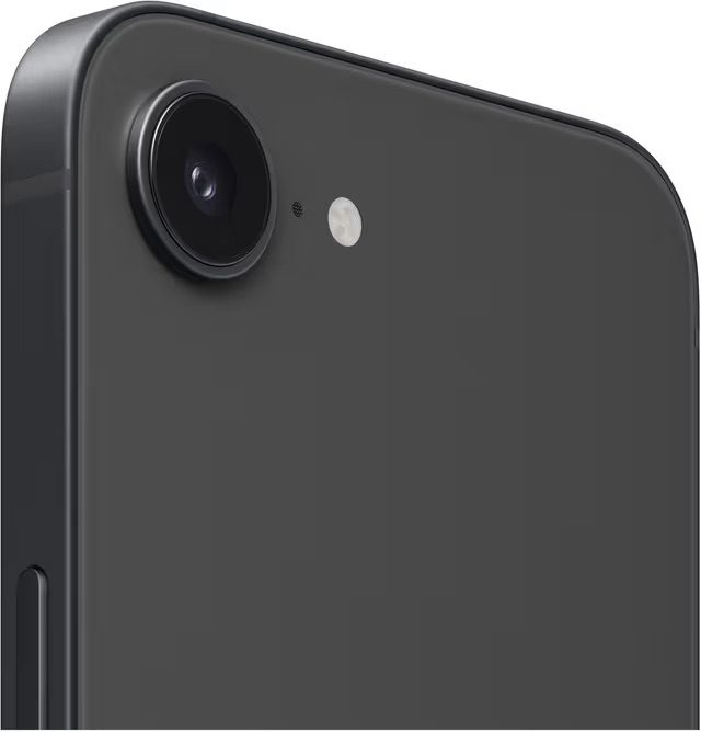 Detaljbillede af iPhone 16e's avancerede kamerasystem