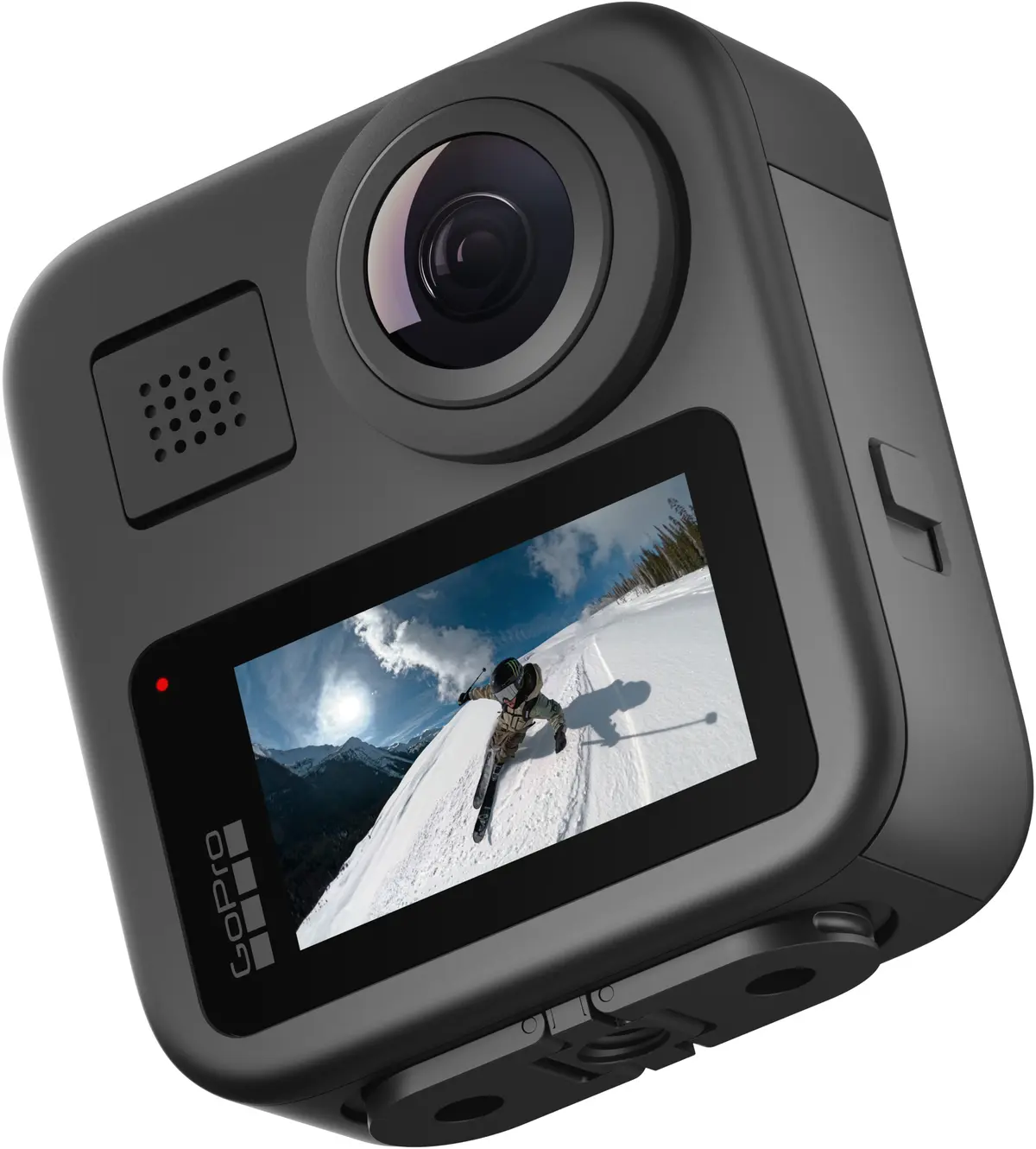 GoPro MAX 360 kosketusnäyttö ja käyttöliittymä