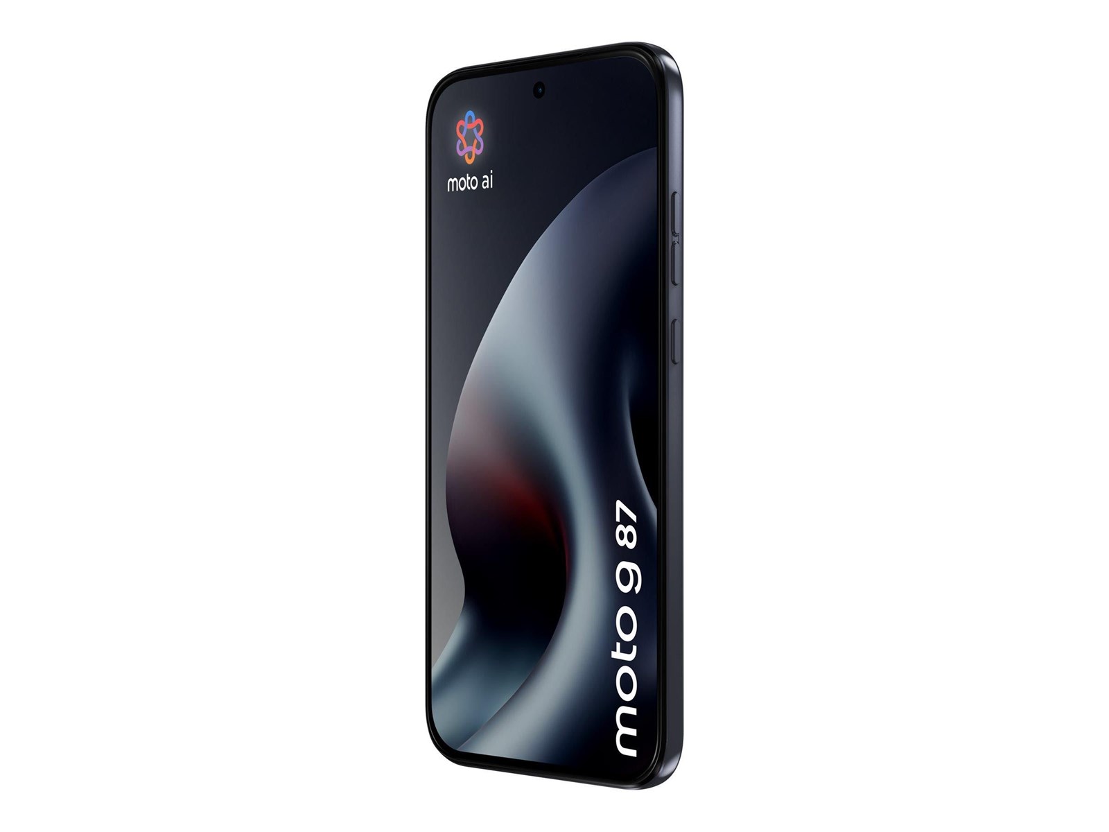 Motorola Moto G87 framifrån med 6,78-tums skärm