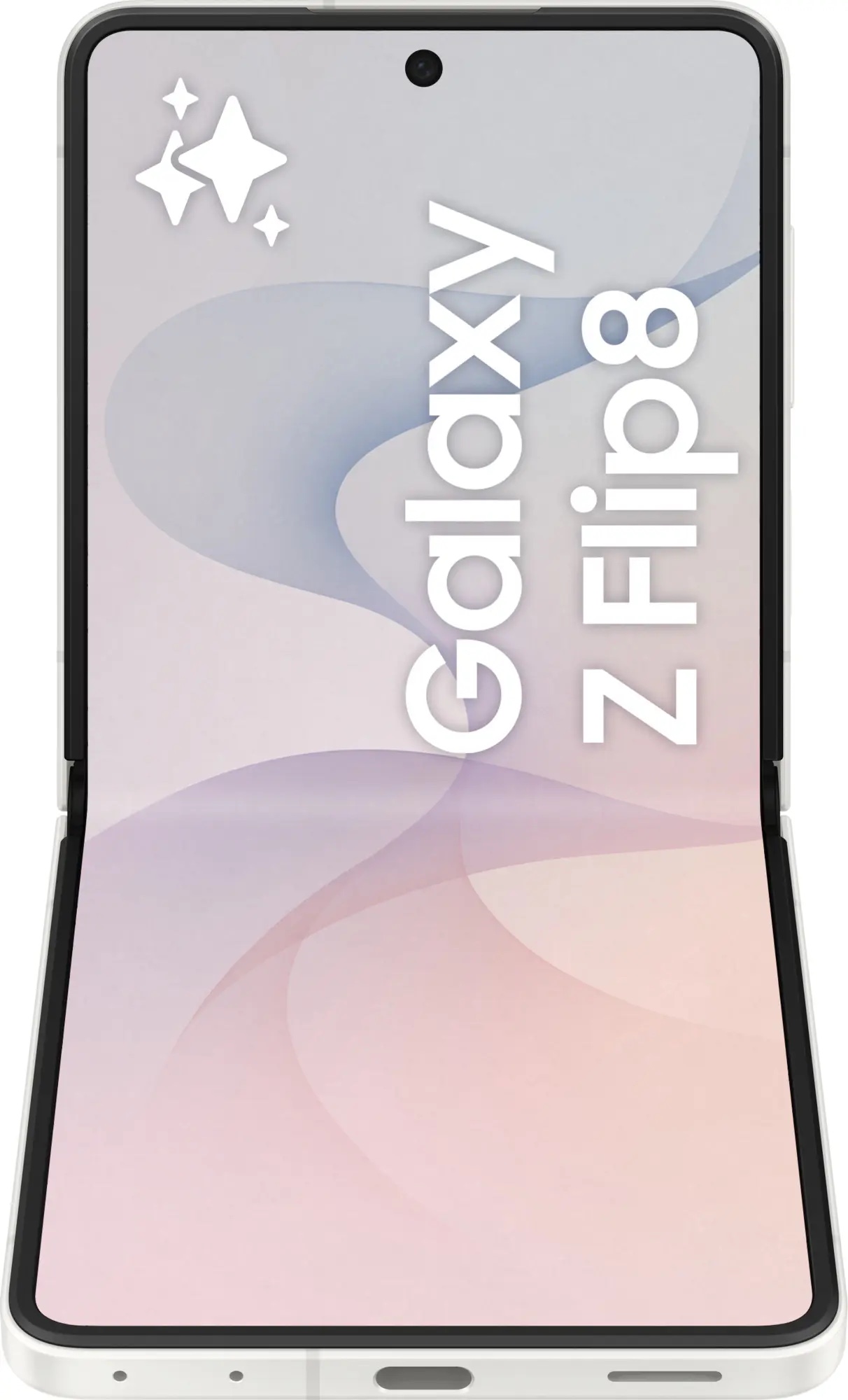 Galaxy Z Flip8 Cream outer screen