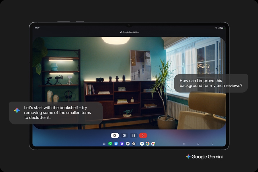 Google Gemini på Galaxy Tab S11
