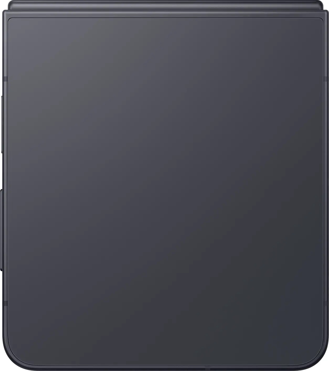 Galaxy Z Flip8 Grafit halvfoldet som stativ