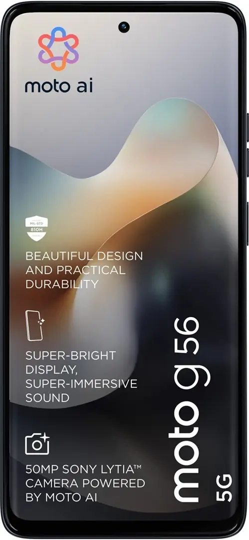 Motorola Moto G56 5G näyttö ja design